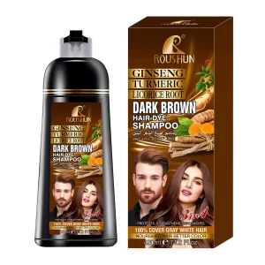 Brown Hair Color Shampoo for Gray Hair Instant Hair Dye Shampoo