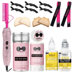 GOIPLE Electrical Heat Hair Straightener Hot Pressing Brush Styling Tool