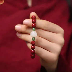 High-grade Jewelry Peace and Joy Bracelet Female Lucky Beads Year