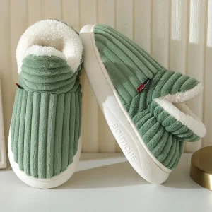 Slippers Warm Furry Women Cotton Shoes