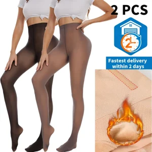 2PCS Women Sexy Pantyhose High Waist