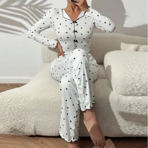 Women's V-Neck Pajama Set