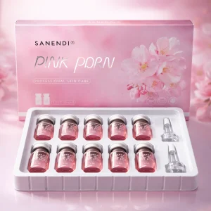 Sanendi PDRN Pink Cocktail Salmon DNA Facial Serum For Korean Skin Care 5mlX10vials