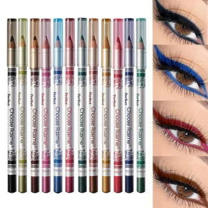 12-piece highly pigmented shiny and matte eyeliner set