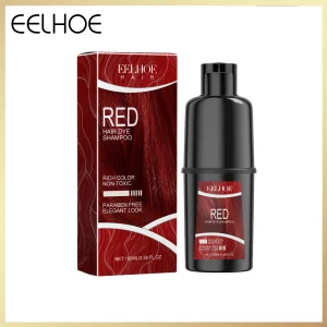 EELHOE 100ml Red Hair Color Shampoo Herbal Extracts Nourishing  All Hair Types