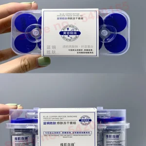 Effective Peptide 99% GHK-CU Copper  Lyophilized Powder For Anti-Aging Fade Fine Lines Improve Elasticity Repair Skin Barrier