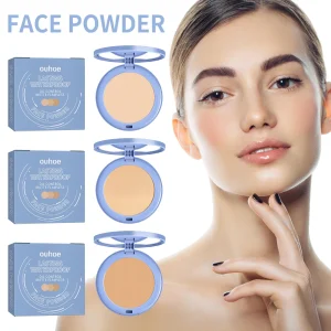 Ouhoe Oil Control Facial Powder Invisible Pores Waterproof Long-Lasting Effect
