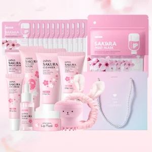 LAIKOU Japan Sakura Skincare Set Moisturizing Anti-Aging Kit