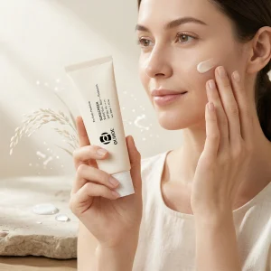 50ML Spf 50 Rice Sunscreen Cream Outdoor UV Protection Moisturizing Sunblock Lotion